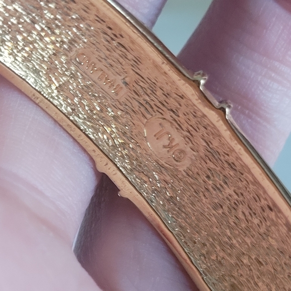 Vintage KJL red/blue enamel bracelet - Picture 7 of 8